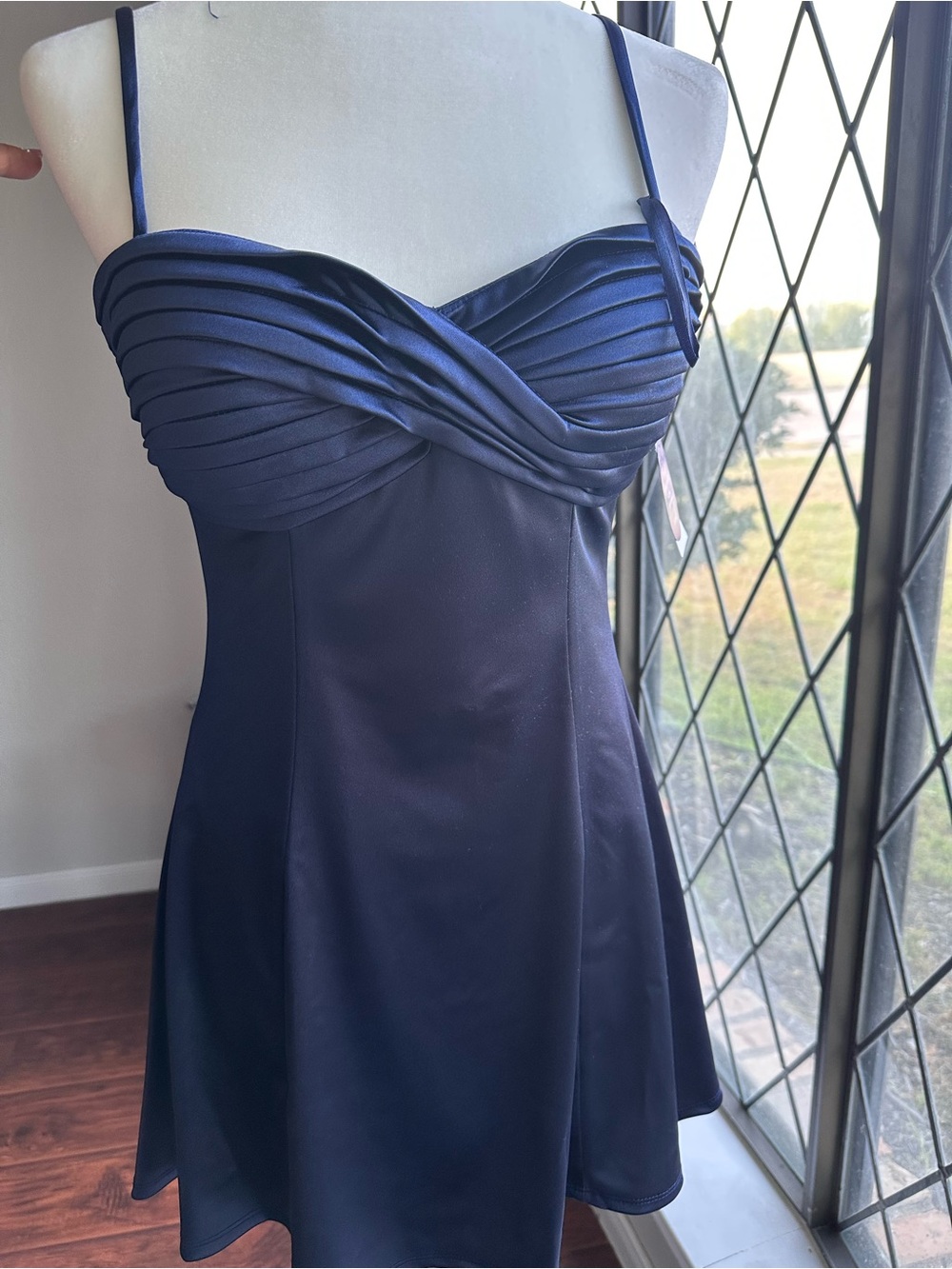 Windsor Navy Blue Mini Dress –  Size large